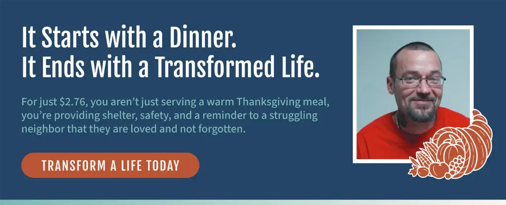 It Starts with a Dinner. It Ends with a Transformed Life.