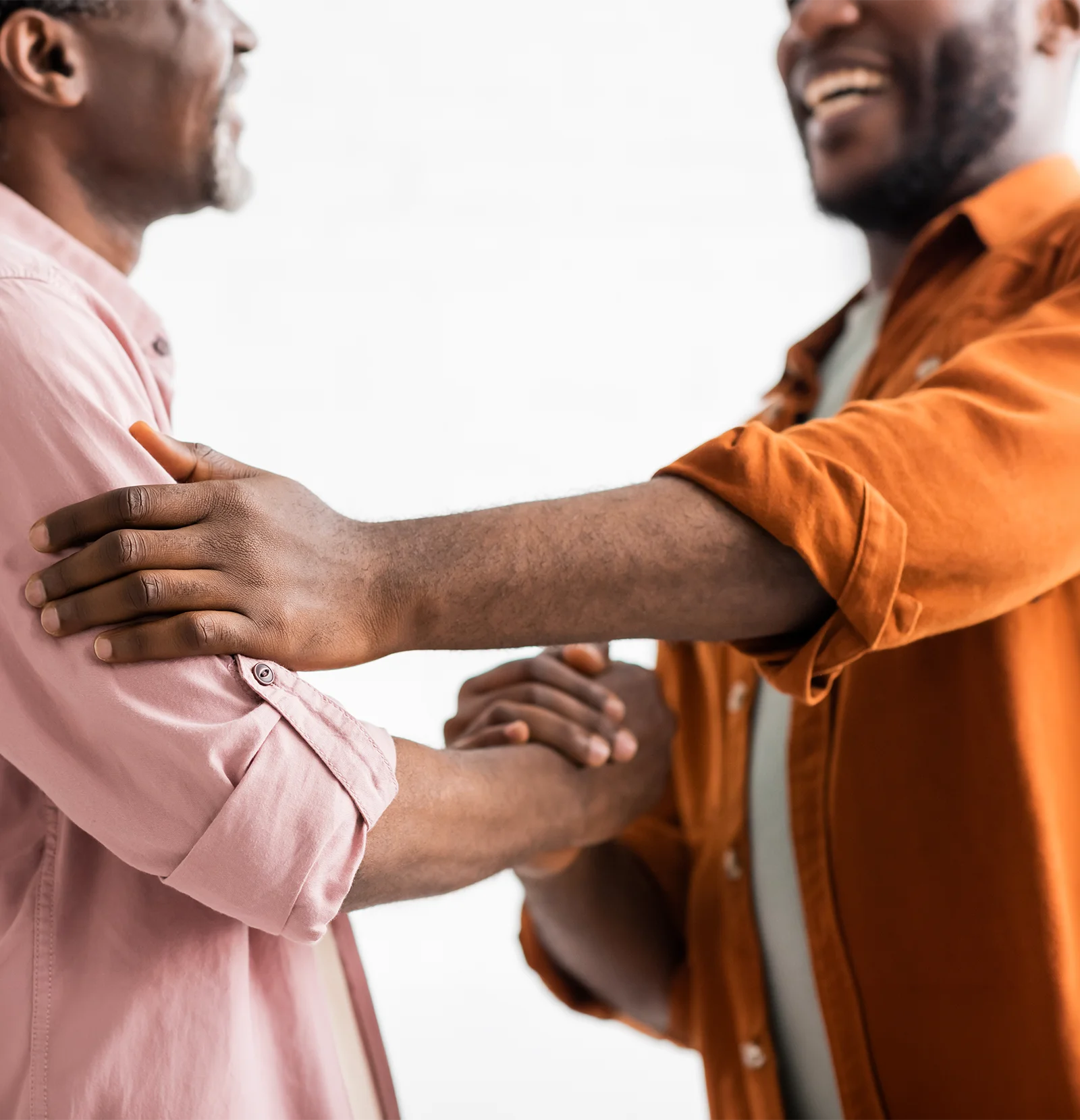 church members greeting one another